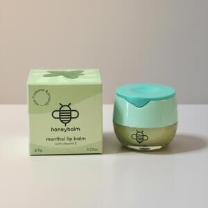 Honeybalm Menthol Lip Balm with Vitamin E 6.5g Hydrating Lip Treatment Exp 02/28